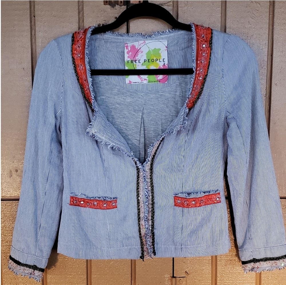 Free People My Fair Lady Blazer Jacket